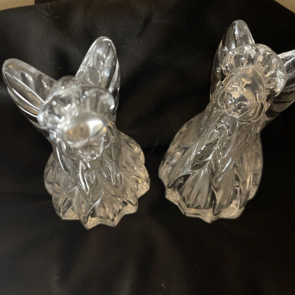Vintage Pair of Gorham Crystal Angel Salt & Pepper Shakers Germany for Christmas